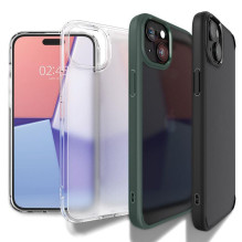 Spigen Crystal Hybrid iPhone 15 Plus dėklas – skaidrus