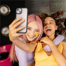 Spigen Crystal Hybrid iPhone 15 Plus dėklas – skaidrus