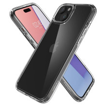Spigen Crystal Hybrid iPhone 15 Plus dėklas – skaidrus