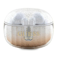 Guess Glitter Gradient TWS Bluetooth ausinės su prijungimo stotele - auksinės spalvos