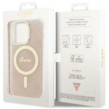 Guess IML 4G MagSafe case for iPhone 15 Pro - pink