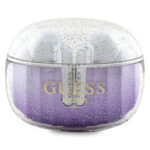 Guess Glitter Gradient TWS Bluetooth ausinės su prijungimo stotele – violetinės spalvos