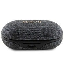 „Guess 4G“ metalinės TWS ausinės su ENC įkrovimo stotele – juodos