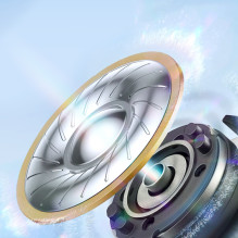 TWS Joyroom Funpods Series JR-FB1 Bluetooth 5.3 belaidės ausinės – smėlio spalvos