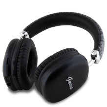 Guess GCube Metallic Script Logo Headphones - Black