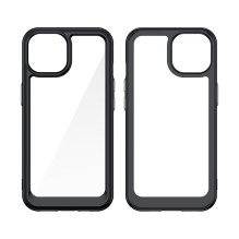 Outer Space reinforced case with flexible frame for iPhone 15 - red