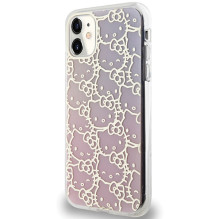 Hello Kitty IML Gradient Electrop Crowded Kitty Head Case for iPhone 11 / Xr - Pink