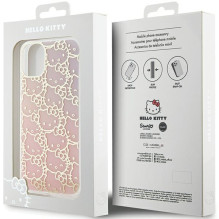 Hello Kitty IML Gradient Electrop Crowded Kitty galvos dėklas, skirtas iPhone 11 / Xr – rožinis