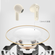 Dudao U18Pro Bluetooth 5.3 TWS belaidės ausinės - smėlio spalvos
