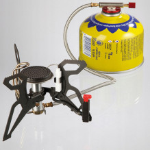 Tourist stove with gas heater and piezo igniter SPIDER PRO 3kW