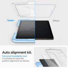 „Spigen Glas.tR EZ Fit“ grūdinto stiklo dėklas, skirtas „Samsung Galaxy Tab S9 11“ X710 / X716B