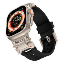 Tech-Protect Delta Pro Strap for Apple Watch 4 / 5 / 6 / 7 / 8 / 9 / SE / Ultra 1 / 2 (42 / 44 / 45 / 49 mm) - Black-Tit Tech-Protect Delta Pro Strap for Apple Watch 4 / 5 / 6 / 7 / 8 / 9 / SE / Ultra 1 / 2 (42 / 44 / 45 / 49 mm) - Black-Tit