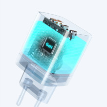 „Wozinsky CGWCW 65W GaN“ sieninis įkroviklis USB-A / 2 x USB-C – baltas
