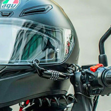 Rockbros T609 dviračio užraktas su 1,5 m deriniu - juodas Rockbros T609 dviračio užraktas su 1,5 m deriniu - juodas
