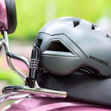 Rockbros T609 dviračio užraktas su 1,5 m deriniu - juodas Rockbros T609 dviračio užraktas su 1,5 m deriniu - juodas