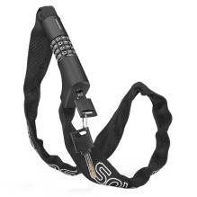 Rockbros 3230002001 dviračio spyna su deriniu ir raktu - juoda
