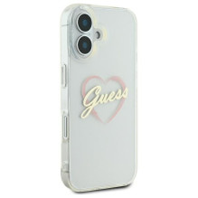 Guess IML širdies dėklas, skirtas iPhone 16 plus – skaidrus