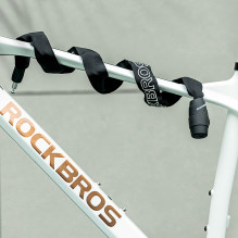 Rockbros 3230002001 dviračio spyna su deriniu ir raktu - juoda
