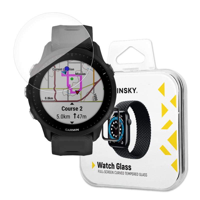 Wozinsky Full Glue grūdintas stiklas, skirtas Garmin Forerunner 965 (2 vnt.)