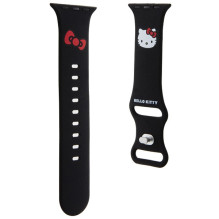 Hello Kitty Silicone Kitty Head strap for Apple Watch 38 / 40 / 41mm - black
