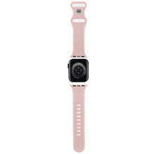 Hello Kitty Silicone Tags Graffiti dirželis, skirtas Apple Watch 38/40/41mm – rožinė