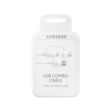 Samsung Combo EP-DG930DWEGWW Cable USB-A / micro USB - USB-C 1.5m - white