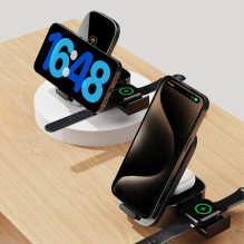 Dudao A11Pro+ 15W 3in1 Inductive Charger for Phone / Smartwatch / Headphones - Black