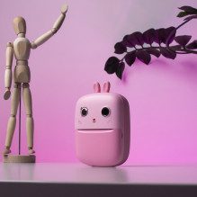 Mini Thermal Printer for Kids with Camera and Camcorder - Pink