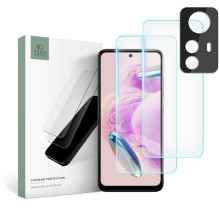 Tech-Protect Supreme rinkinys, skirtas Xiaomi Redmi Note 12S 2x grūdintas stiklas ekranui / grūdintas stiklas fotoaparat