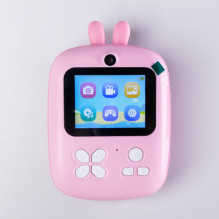 Mini Thermal Printer for Kids with Camera and Camcorder - Pink