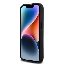 DKNY odinis languotas monofoninis raštas ir spausdintos juostelės iPhone 14 Pro dėklas – juodas