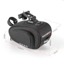 Rockbros C40 bicycle bag under the saddle - black