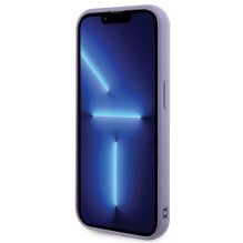 Guess Sequin Script Metalinis dėklas iPhone 15 Pro - violetinis