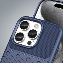 „Thunder“ dėklas, skirtas iPhone 16 Pro silikoniniam dėklui – mėlynas