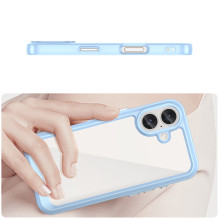 Kosmoso dėklas su geliniu rėmeliu, skirtas iPhone 16 Plus – mėlynas
