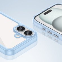 Kosmoso dėklas su geliniu rėmeliu, skirtas iPhone 16 Plus – mėlynas