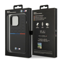 BMW Silicone Pattern iPhone 15 Pro Case - Black