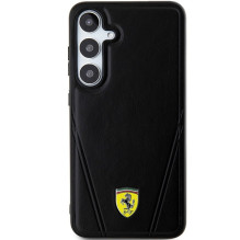 Ferrari Hot Stamp V Lines MagSafe dėklas Samsung Galaxy S24+ - juodas