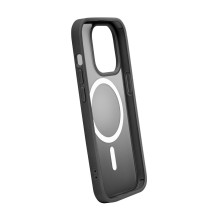 Puro Gradient MagSafe silikoninis dėklas, skirtas iPhone 15 Pro Max – juodas