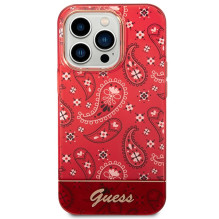 Guess GUHCP14LHGBNHR iPhone 14 Pro 6.1" red / red hardcase Bandana Paisley