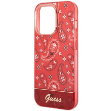 Guess GUHCP14LHGBNHR iPhone 14 Pro 6.1" red / red hardcase Bandana Paisley