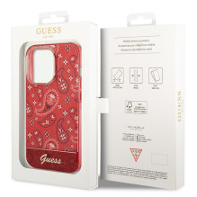 Guess GUHCP14LHGBNHR iPhone 14 Pro 6.1" red / red hardcase Bandana Paisley