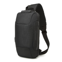 Wozinsky Premium vieno peties apsaugos nuo vagystės miesto kuprinė su tvarkykle ir USB - juoda