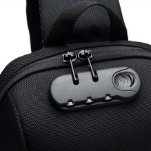 Wozinsky Premium vieno peties apsaugos nuo vagystės miesto kuprinė su tvarkykle ir USB - juoda