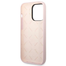 Guess Silicone Triangle iPhone 14 Pro 6.1' Dėklas – violetinis