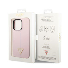 Guess Silicone Triangle iPhone 14 Pro 6.1' Dėklas – violetinis