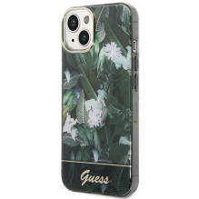 Guess Jungle Collection iPhone 14 dėklas – žalias