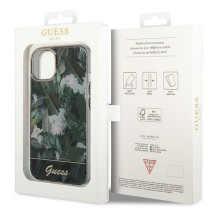 Guess Jungle Collection iPhone 14 dėklas – žalias