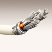 Joyroom S-A53 3A USB-A - USB-C Cable with Fluorescent Tip 2m - Beige