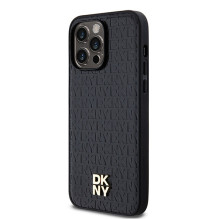 DKNY odinis metalinis logotipas MagSafe dėklas, skirtas iPhone 13 Pro / 13 - juodas